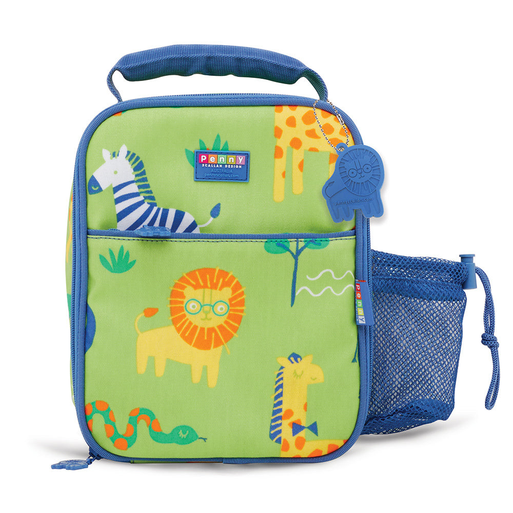 Penny Scallan Design BENTO COOLER BAG WITH POCKET WILD THING Penny Scallan Design BENTO COOLER BAG WITH POCKET WILD THING