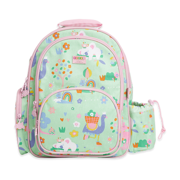 Penny Scallan Light Green Animal Embedded Large Backpack Front view