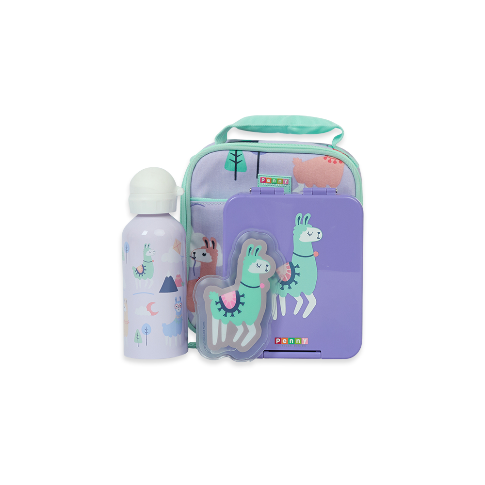 School lunch clearance bag and bottle