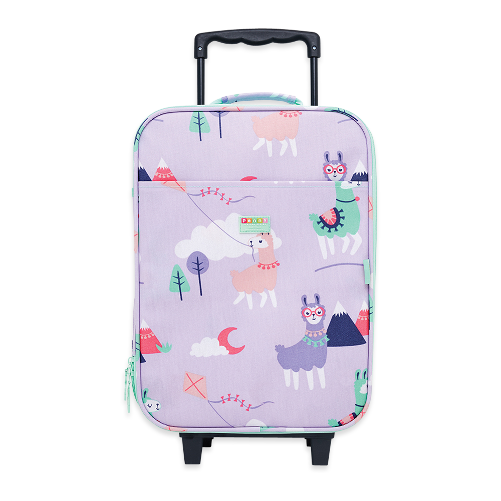 2 Wheel Kids Travel Luggage Loopy Llama Penny Scallan Design