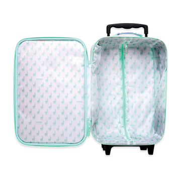 Penny Scallan Kids 2 Wheel Suitcase Loopy Llama open view