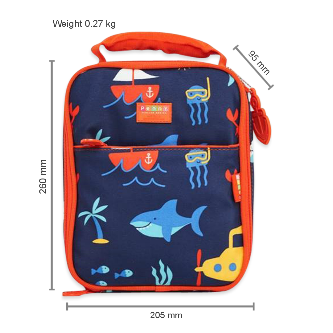 Large Lunch Bag Anchors Away Penny Scallan Design