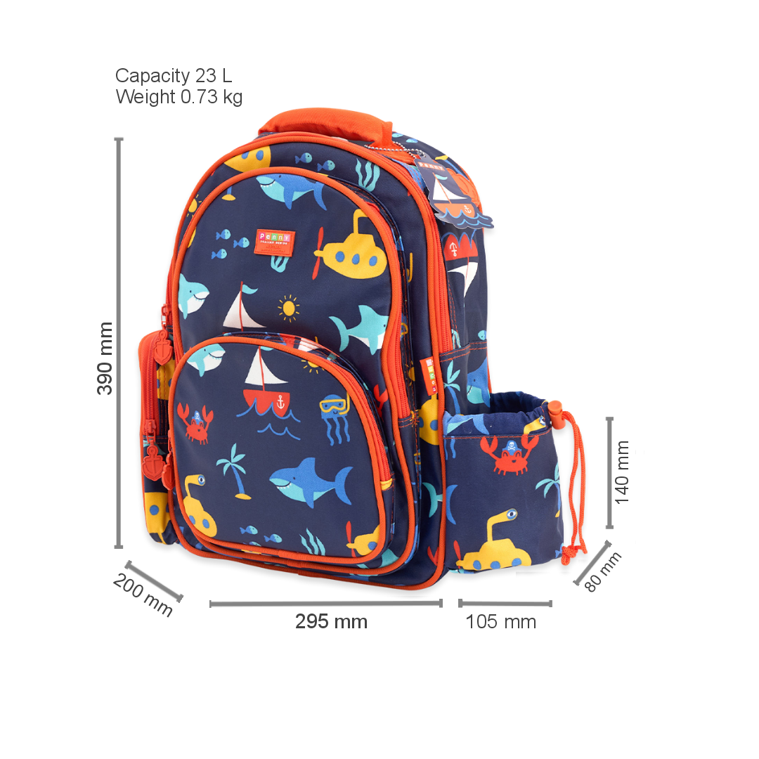 Backpack Large Anchors Away Penny Scallan Design