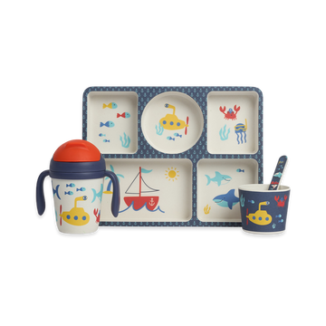Bamboo Divided Plate Pack - All Designs
