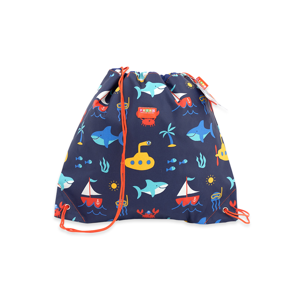 Penny Scallan Drawstring Bag Anchors Away