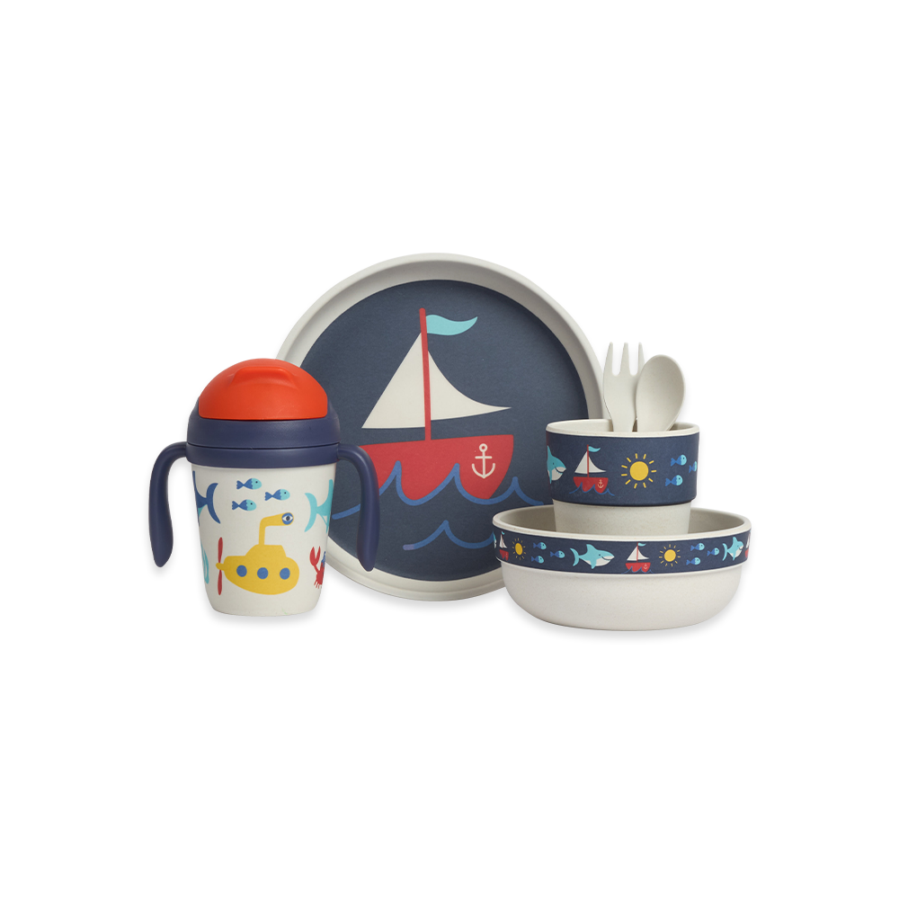 Bamboo Mealtime Pack - Anchors Away