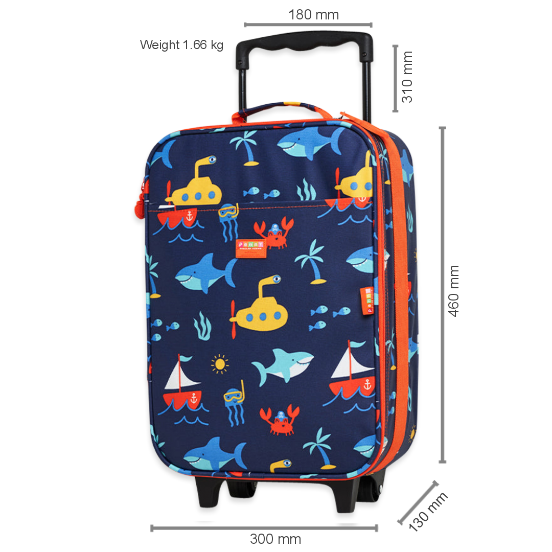2 Wheel Kids Wheelie Bag Anchors Away Penny Scallan Design