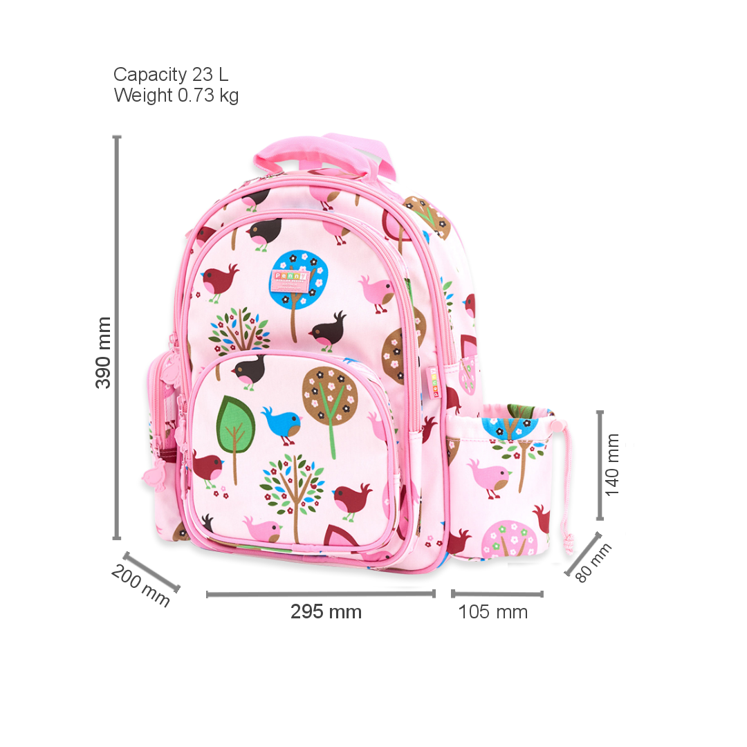 Backpack Large Chirpy Bird Penny Scallan Design