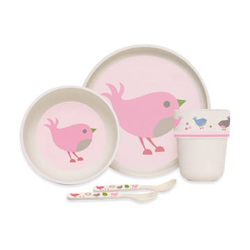 Penny Scallan Bamboo Meal Set with Cutlery Chirpy Bird