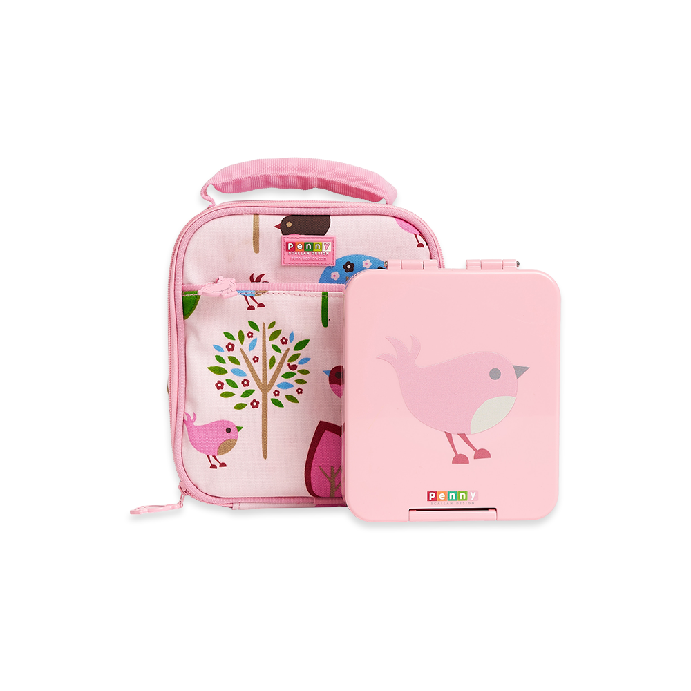 Medium Bento + Medium Lunch Bag Pack - Chirpy Bird
