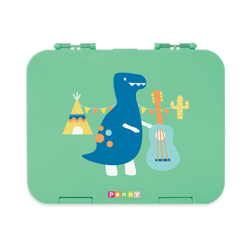 Penny Scallan Dino Rock Large Bento Box Front view