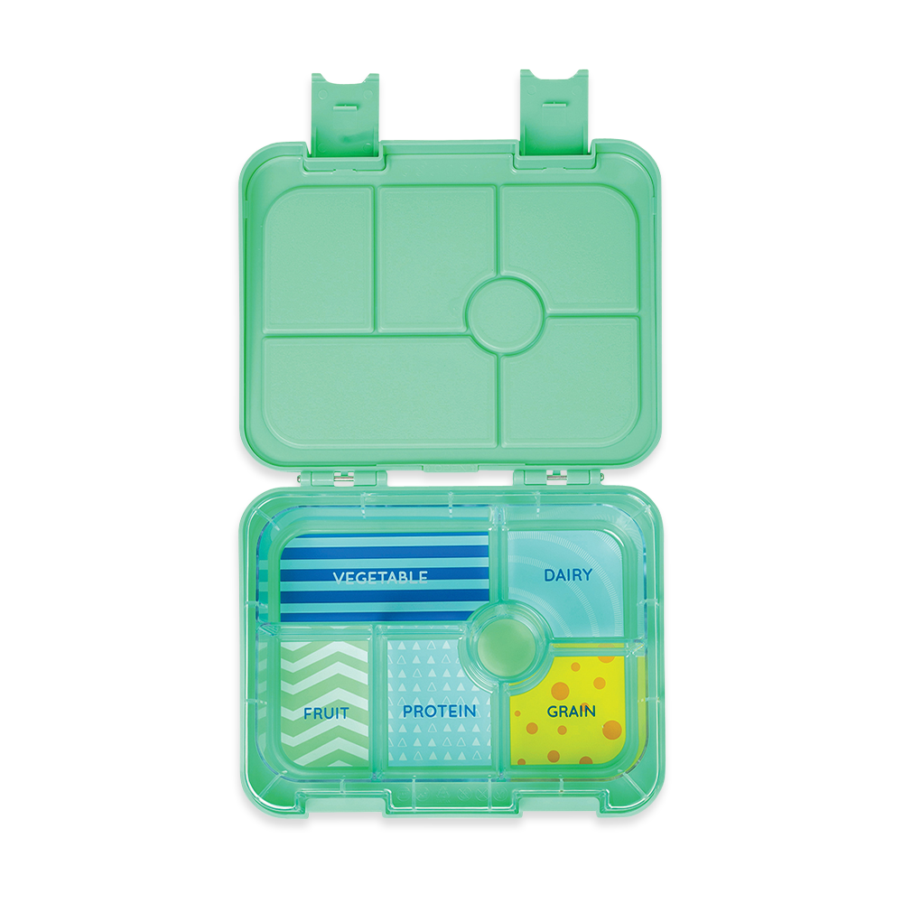 Penny Scallan Dino Rock Large Bento Box Front Open view