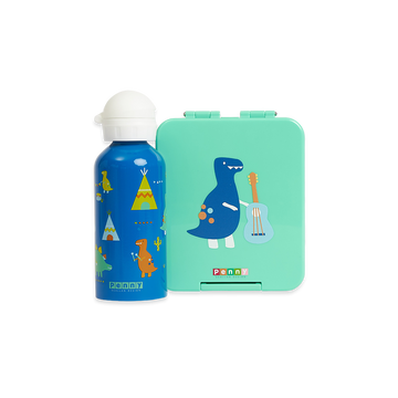 Medium Bento + Drink Bottle Pack - All Designs