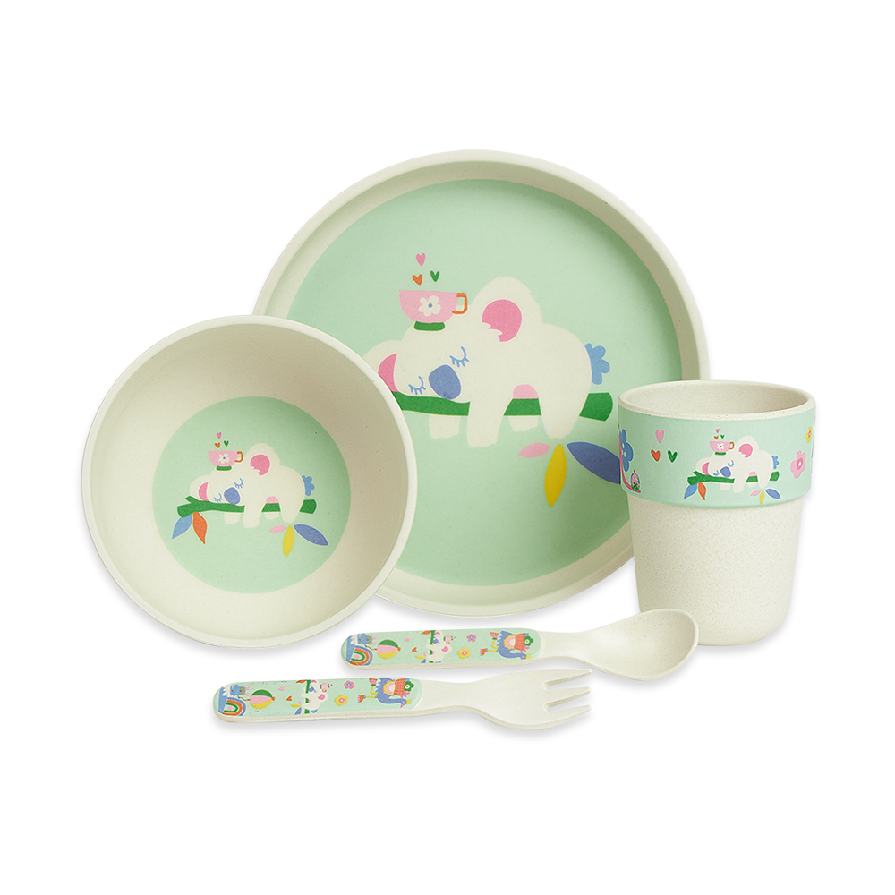 Penny Scallan Bamboo Meal Set with Cutlery Kipping Koala