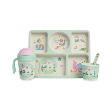 Bamboo Divided Plate Pack - All Designs