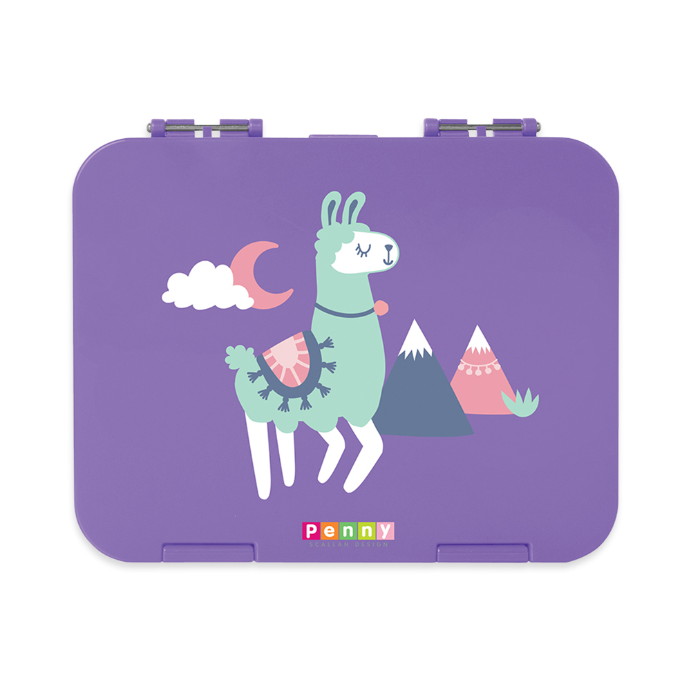 Penny Scallan Loopy Llama Large Bento Box Front view
