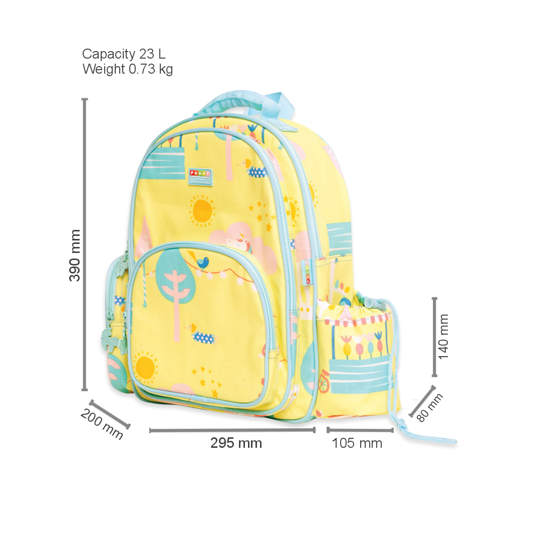 Penny Scallan Design BENTO COOLER BAG WITH POCKET PARK LIFE Penny Scallan Design BENTO COOLER BAG WITH POCKET PARK LIFE