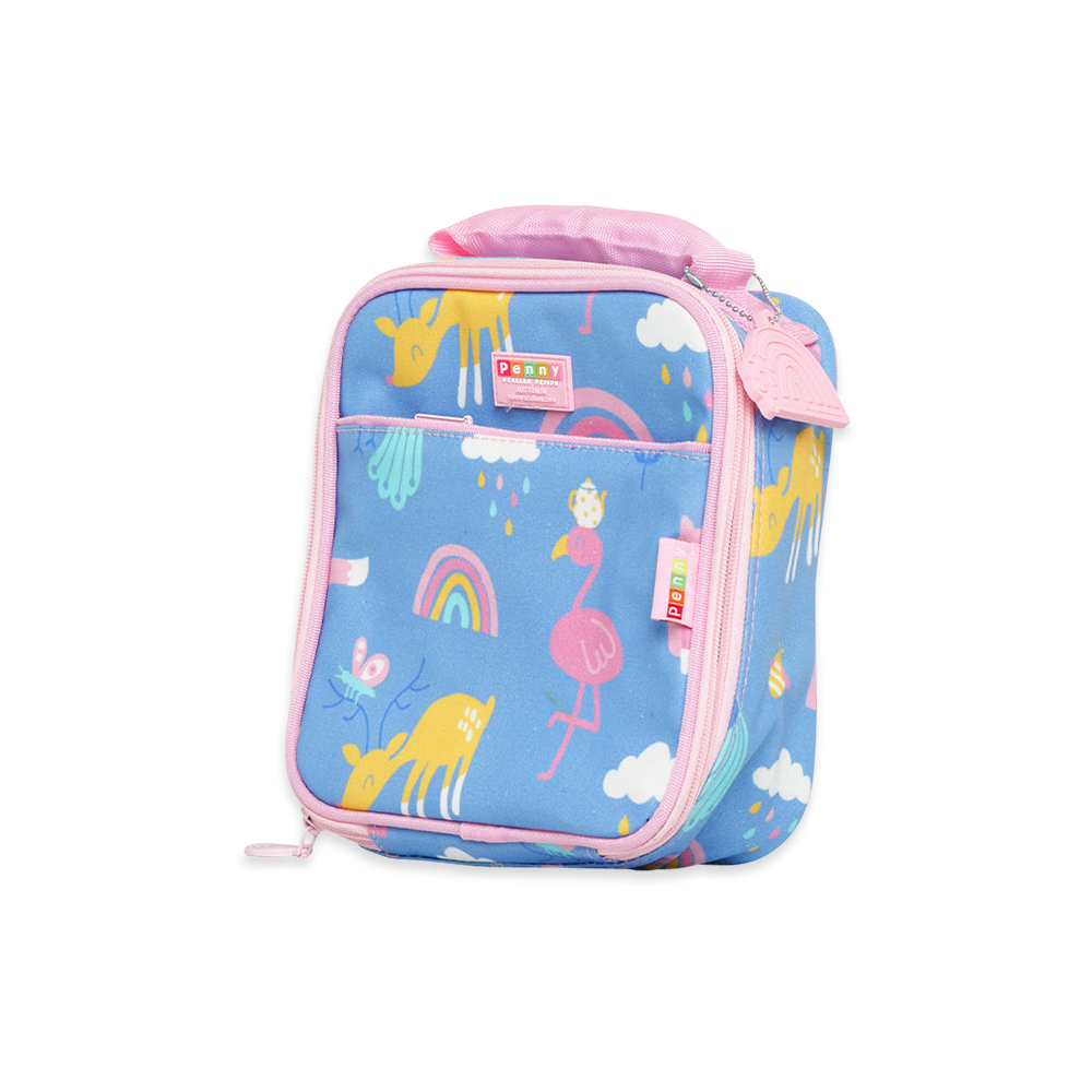 Penny Scallan Medium Insulated Lunch Bag Rainbow Days side view