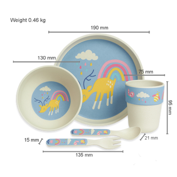 Bamboo Mealtime Set - Rainbow Days